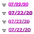 Custom-Fetti Date - 07/22/24 or 07/22/25  Fuchsia
