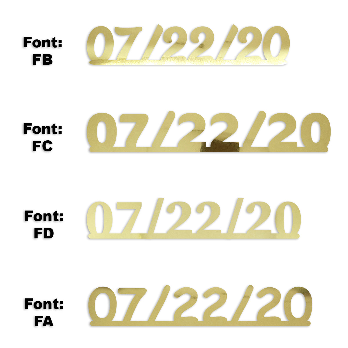 Custom-Fetti Date - 07/22/24 or 07/22/25  Gold