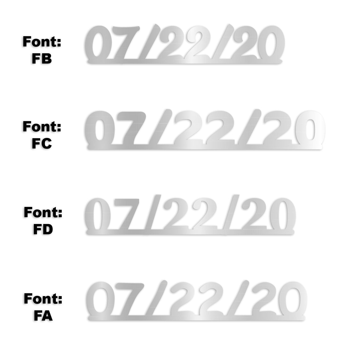 Custom-Fetti Date - 07/22/24 or 07/22/25  Silver