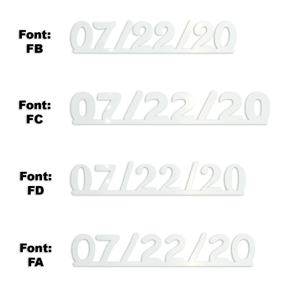 Custom-Fetti Date - 07/22/24 or 07/22/25  White