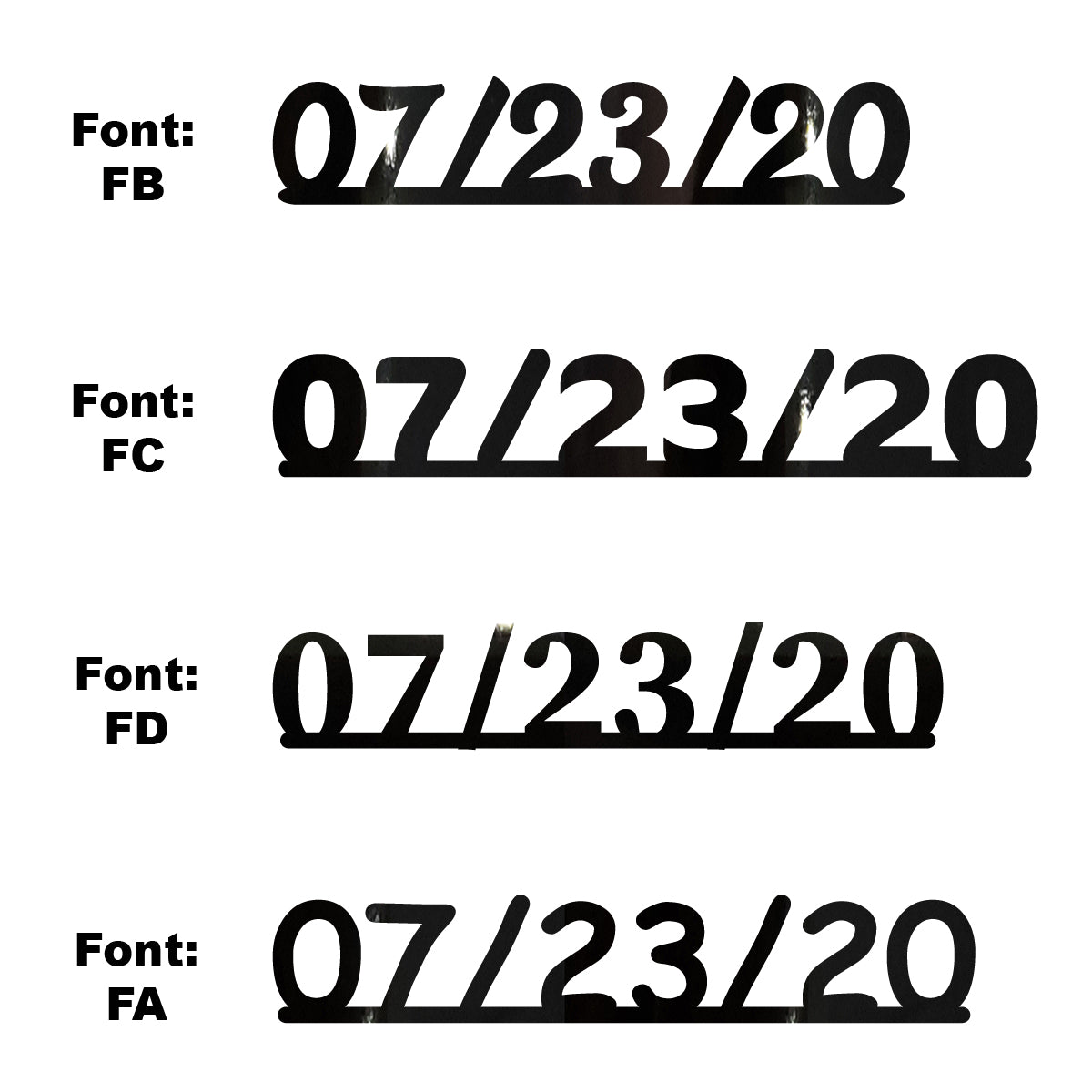 Custom-Fetti Date - 07/23/24 or 07/23/25  Black