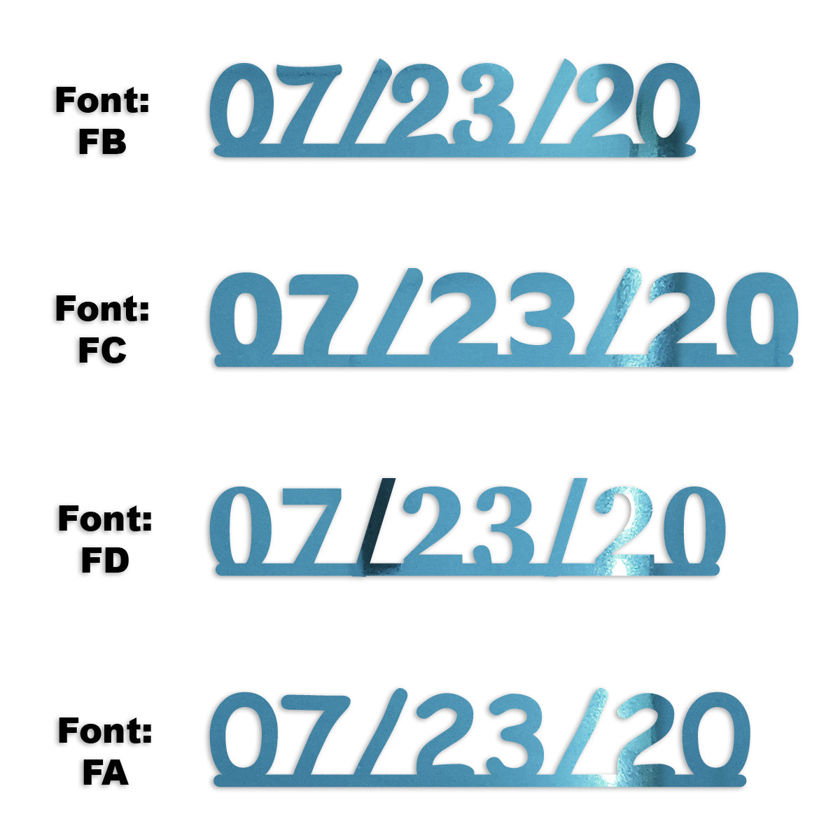 Custom-Fetti Date - 07/23/24 or 07/23/25  Blue Sky