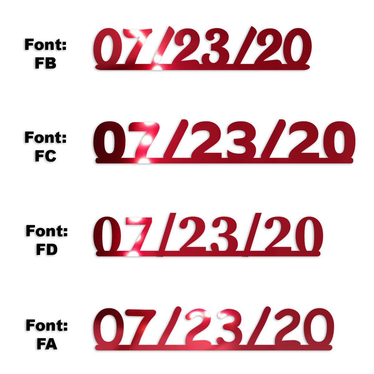 Custom-Fetti Date - 07/23/24 or 07/23/25  Red