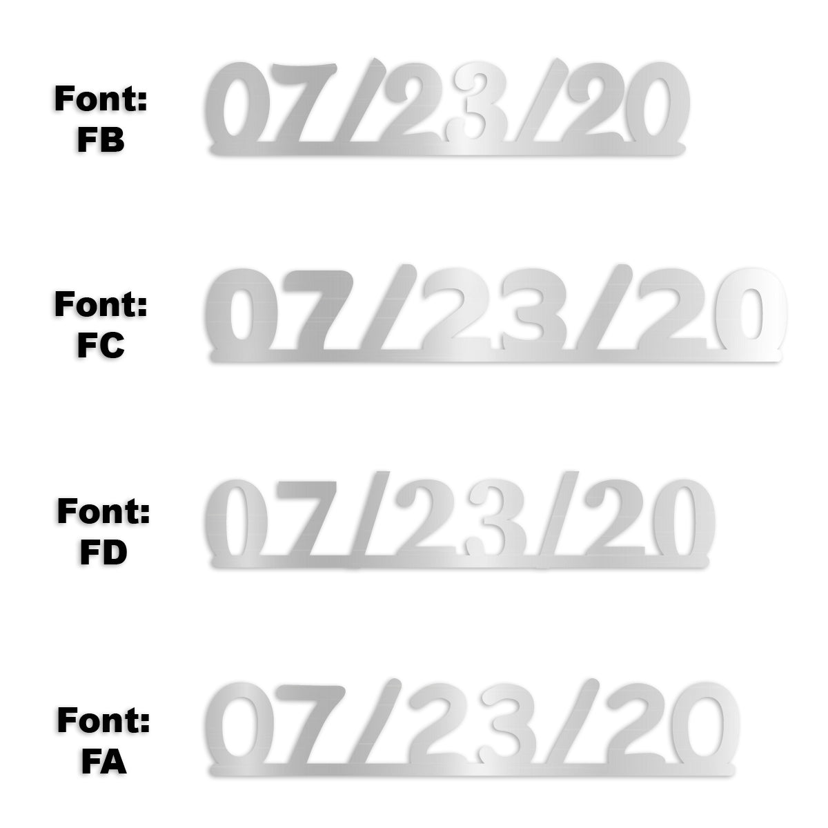 Custom-Fetti Date - 07/23/24 or 07/23/25  Silver