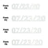 Custom-Fetti Date - 07/23/24 or 07/23/25  White