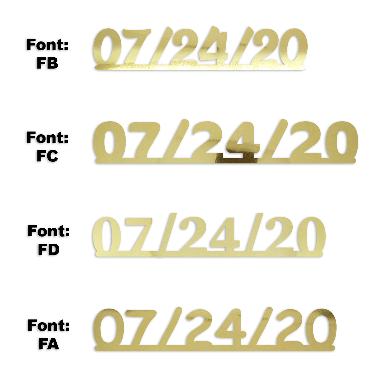 Custom-Fetti Date - 07/24/24 or 07/24/25  Gold
