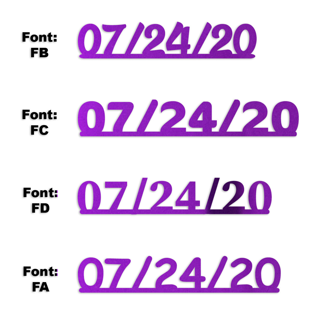 Custom-Fetti Date - 07/24/24 or 07/24/25  Purple