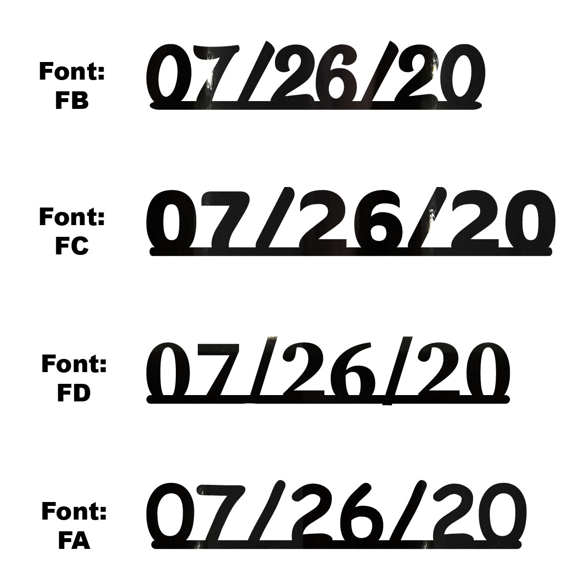 Custom-Fetti Date - 07/26/24 or 07/26/25  Black