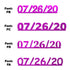 Custom-Fetti Date - 07/26/24 or 07/26/25  Fuchsia