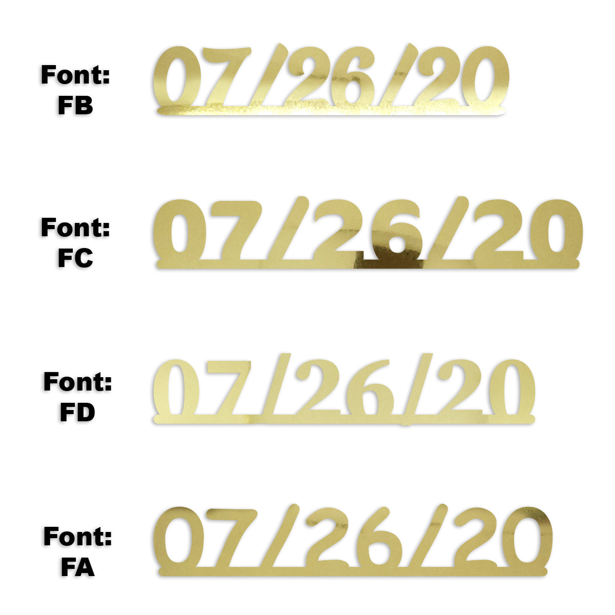 Custom-Fetti Date - 07/26/24 or 07/26/25  Gold