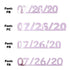 Custom-Fetti Date - 07/26/24 or 07/26/25  Pink