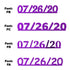 Custom-Fetti Date - 07/26/24 or 07/26/25  Purple