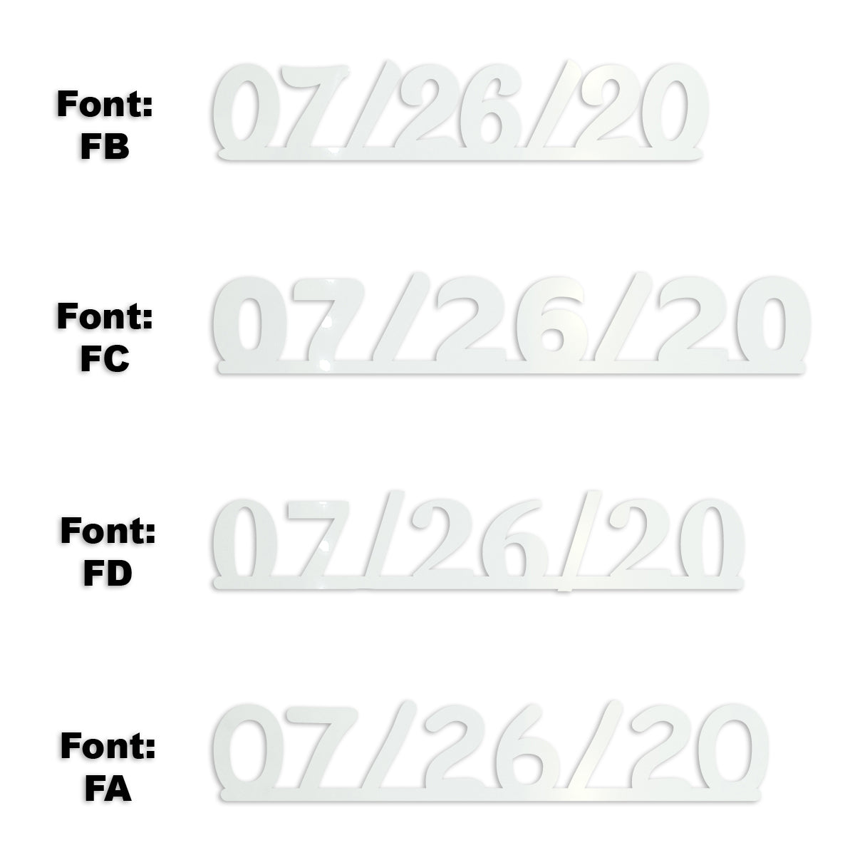 Custom-Fetti Date - 07/26/24 or 07/26/25  White