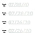Custom-Fetti Date - 07/26/24 or 07/26/25  White