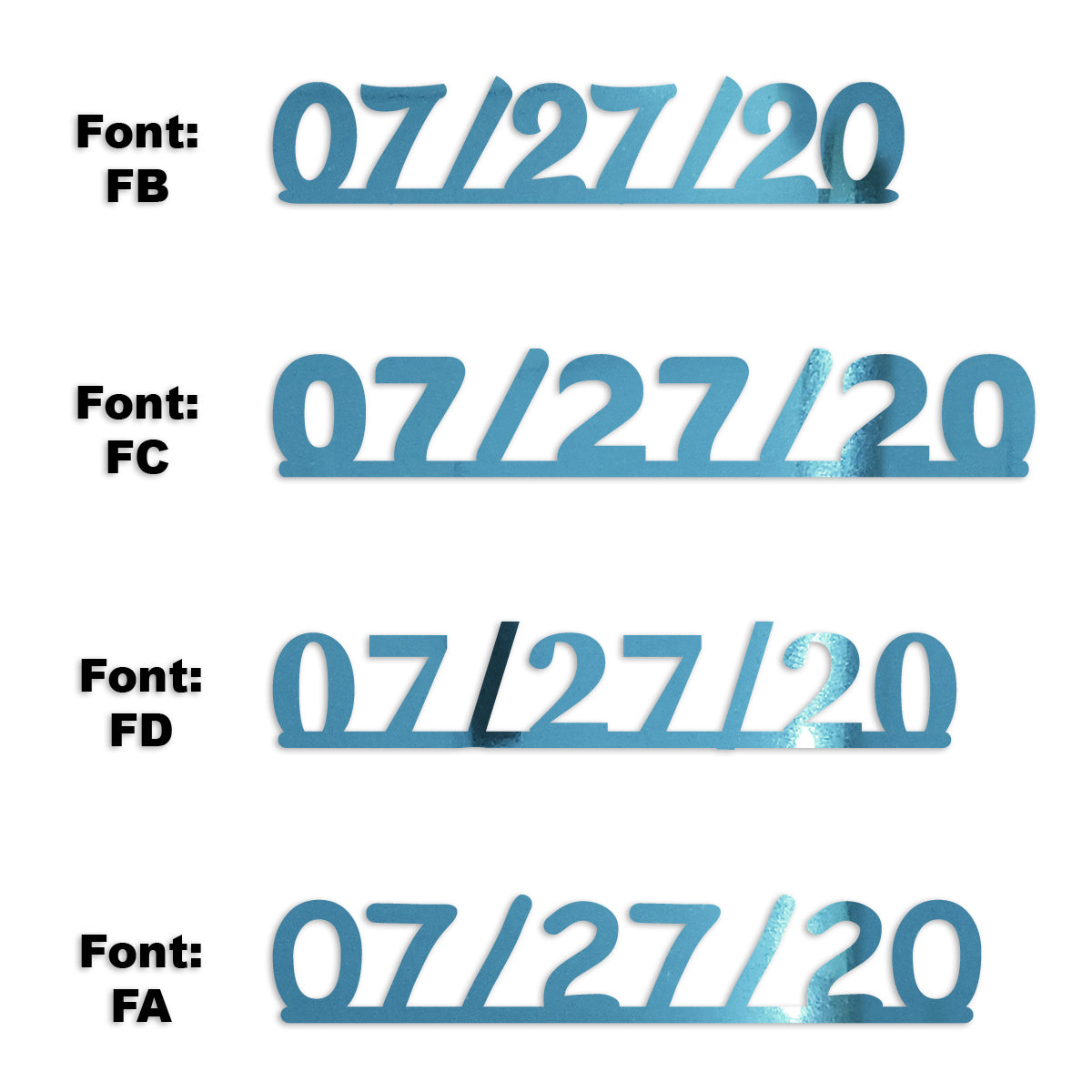 Custom-Fetti Date - 07/27/24 or 07/27/25  Blue Sky