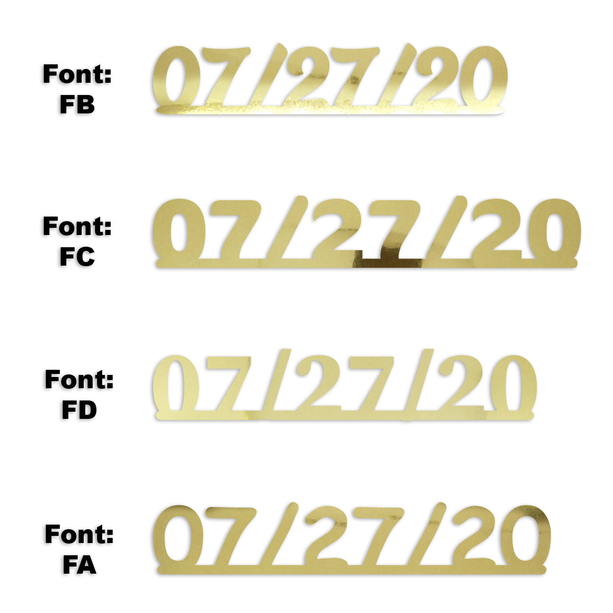 Custom-Fetti Date - 07/27/24 or 07/27/25  Gold