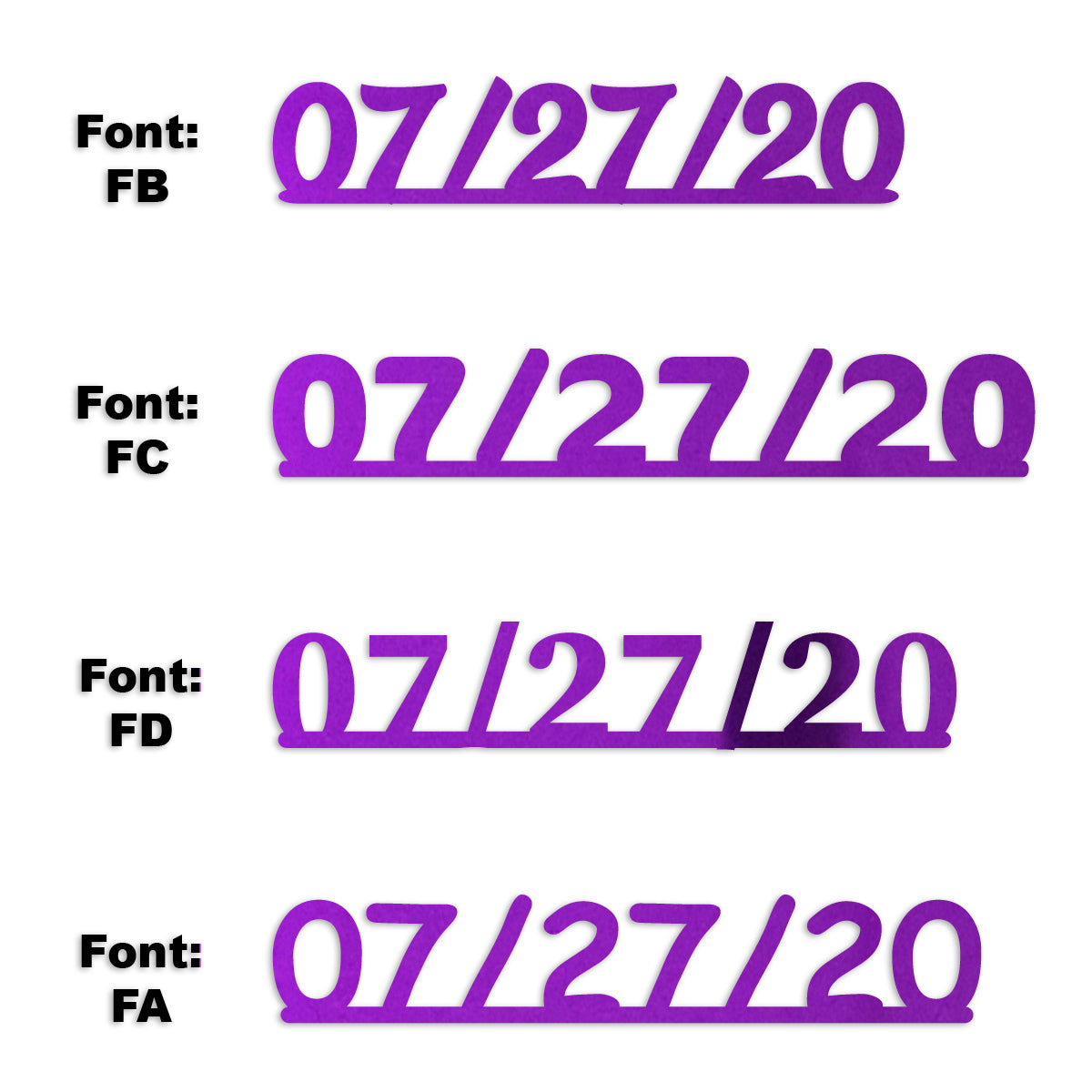 Custom-Fetti Date - 07/27/24 or 07/27/25  Purple