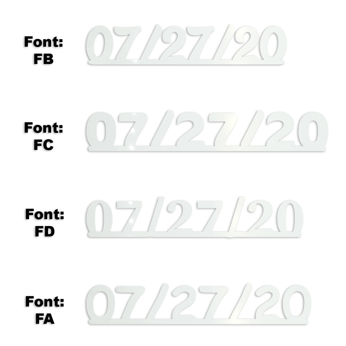 Custom-Fetti Date - 07/27/24 or 07/27/25  White