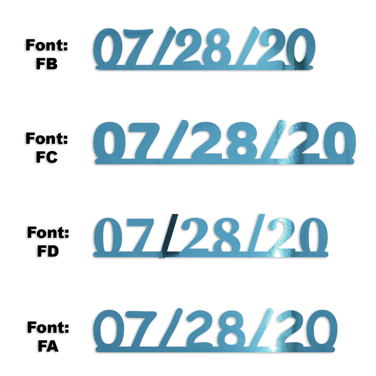 Custom-Fetti Date - 07/28/24 or 07/28/25  Blue Sky