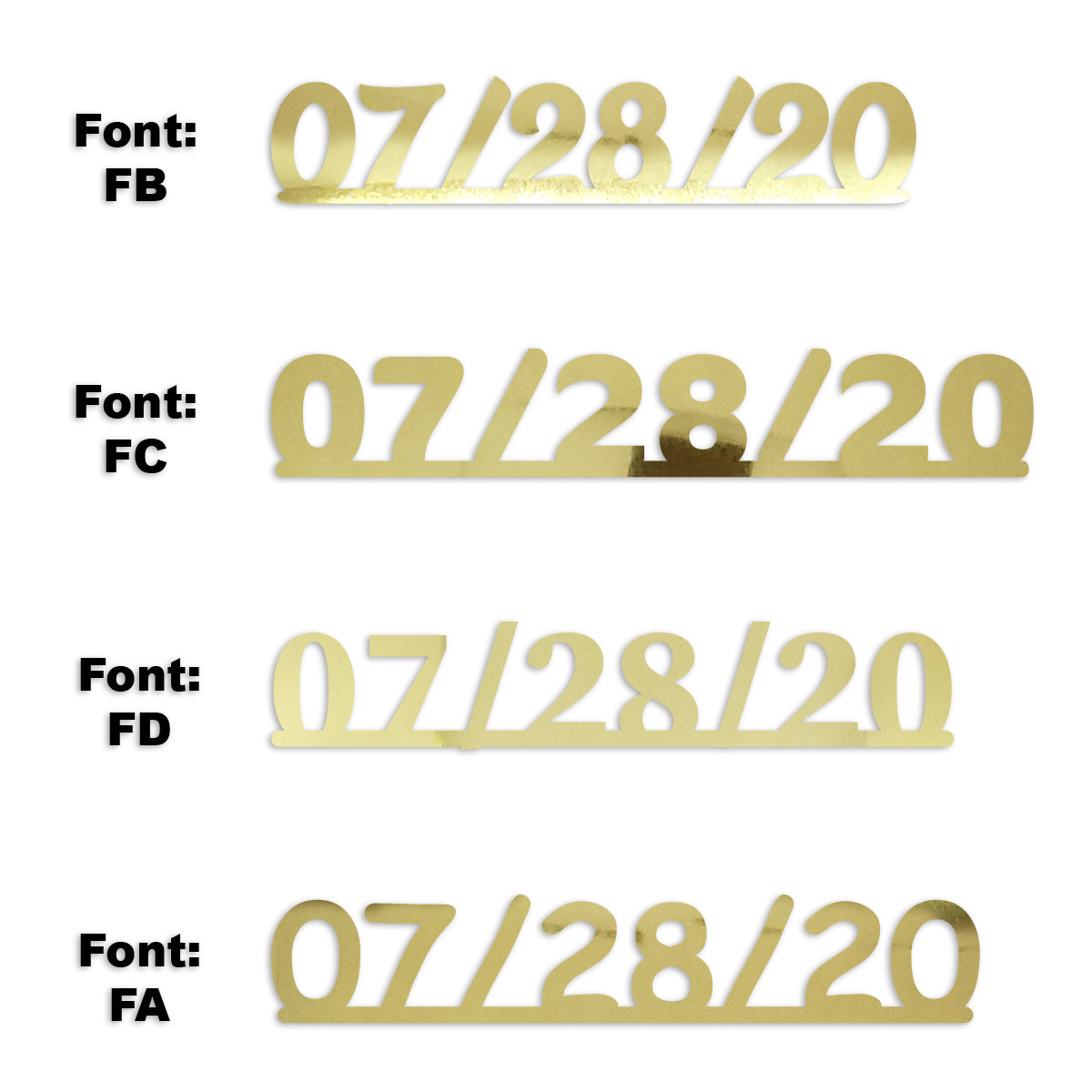 Custom-Fetti Date - 07/28/24 or 07/28/25  Gold
