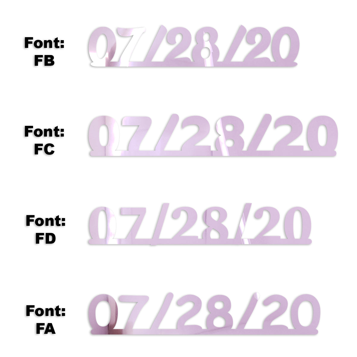 Custom-Fetti Date - 07/28/24 or 07/28/25  Pink