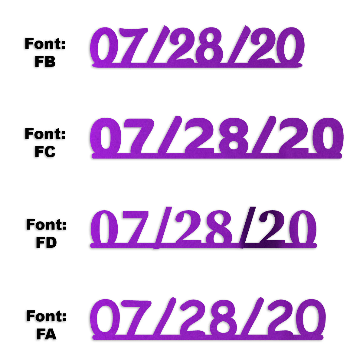 Custom-Fetti Date - 07/28/24 or 07/28/25  Purple