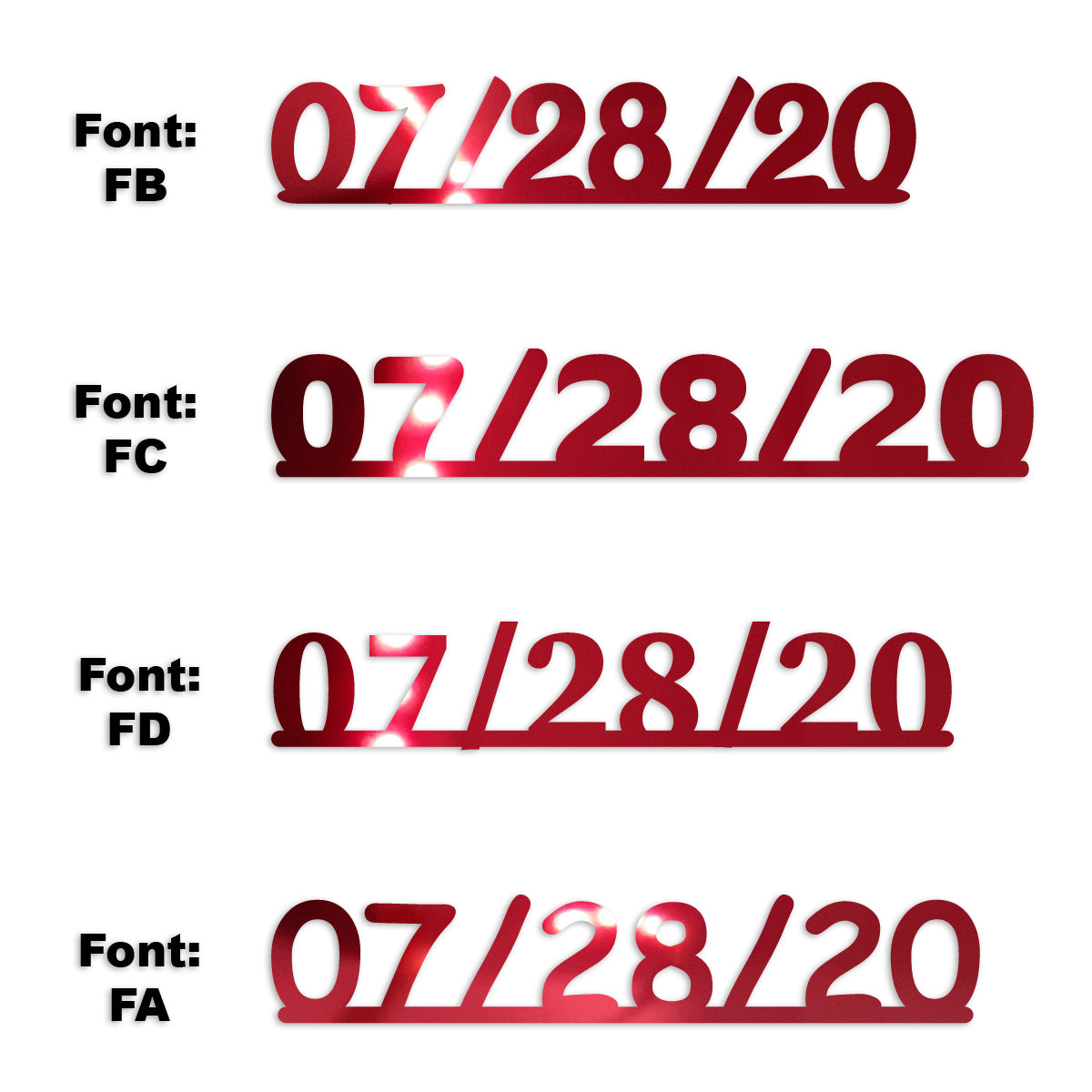 Custom-Fetti Date - 07/28/24 or 07/28/25  Red