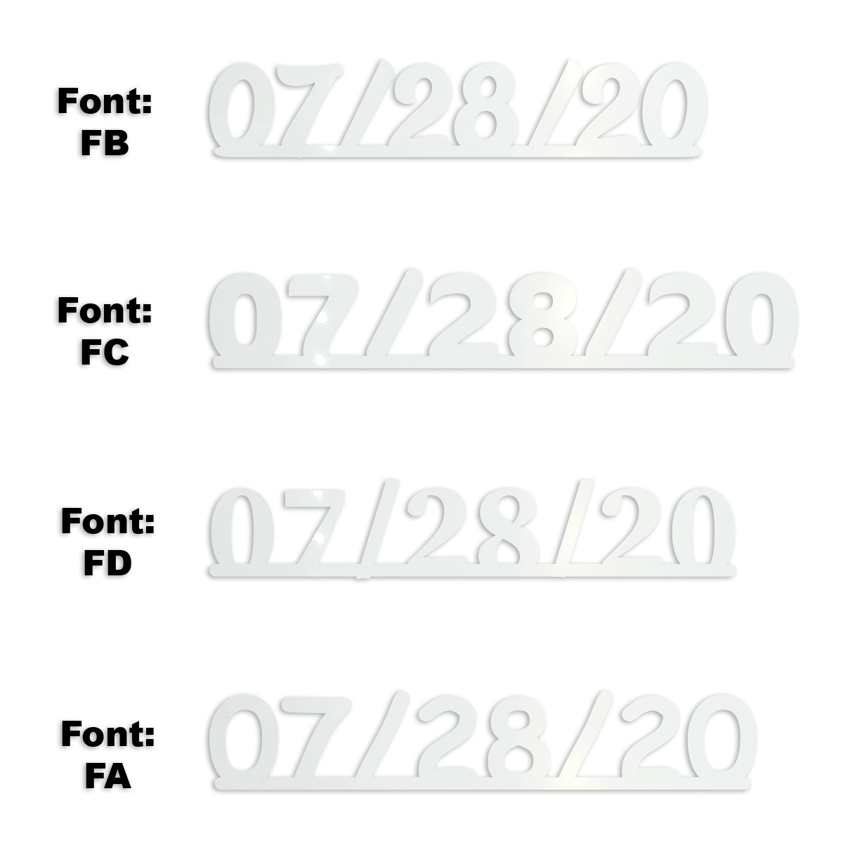 Custom-Fetti Date - 07/28/24 or 07/28/25  White