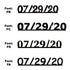 Custom-Fetti Date - 07/29/24 or 07/29/25  Black