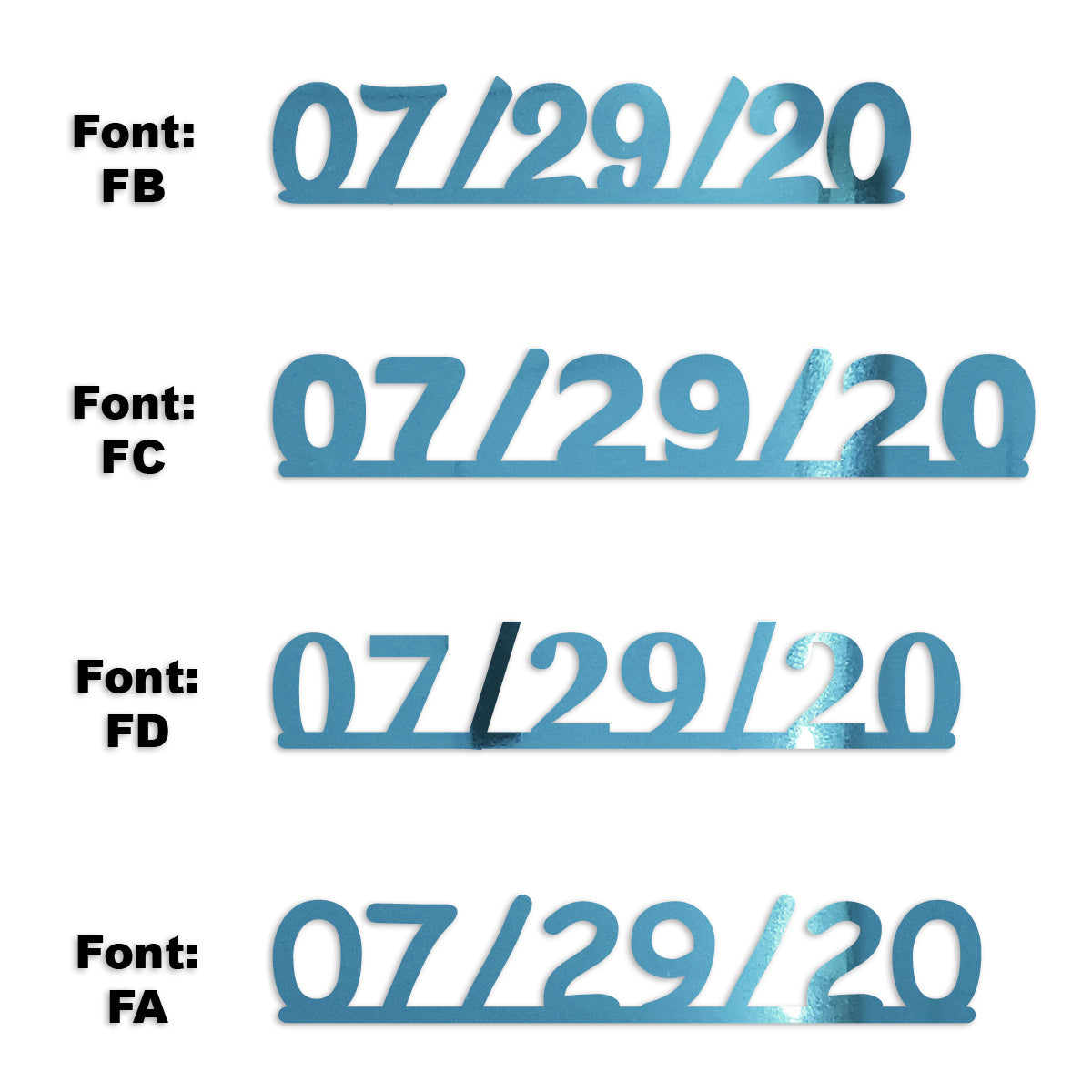 Custom-Fetti Date - 07/29/24 or 07/29/25  Blue Sky