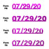 Custom-Fetti Date - 07/29/24 or 07/29/25  Fuchsia
