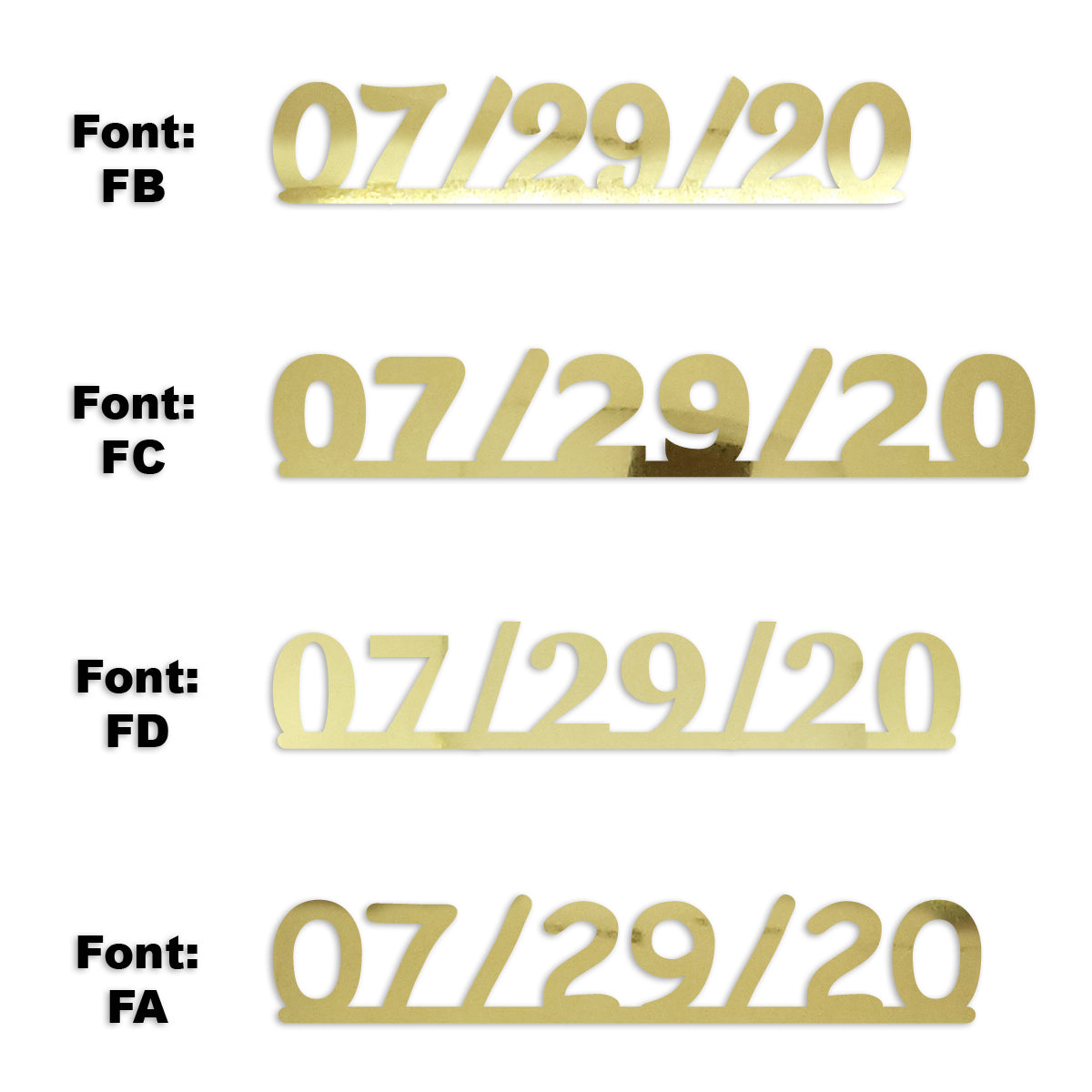 Custom-Fetti Date - 07/29/24 or 07/29/25  Gold