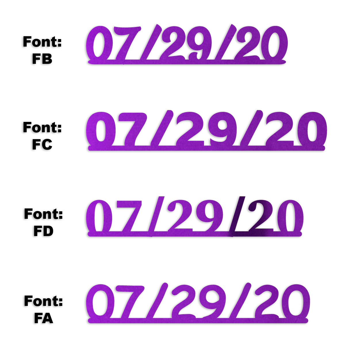 Custom-Fetti Date - 07/29/24 or 07/29/25  Purple