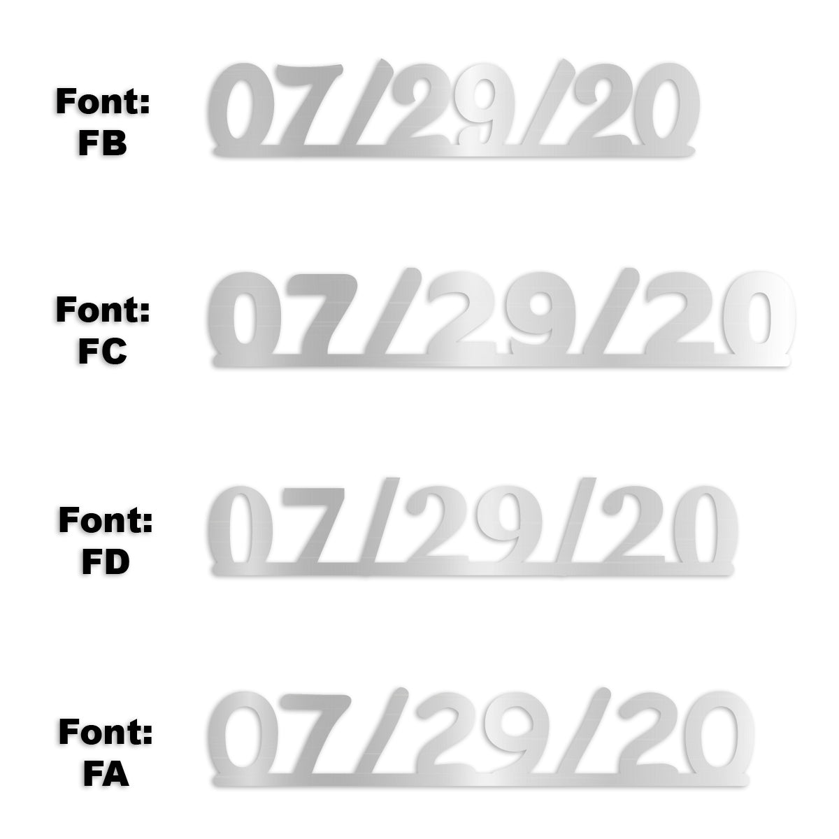Custom-Fetti Date - 07/29/24 or 07/29/25  Silver