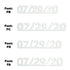 Custom-Fetti Date - 07/29/24 or 07/29/25  White