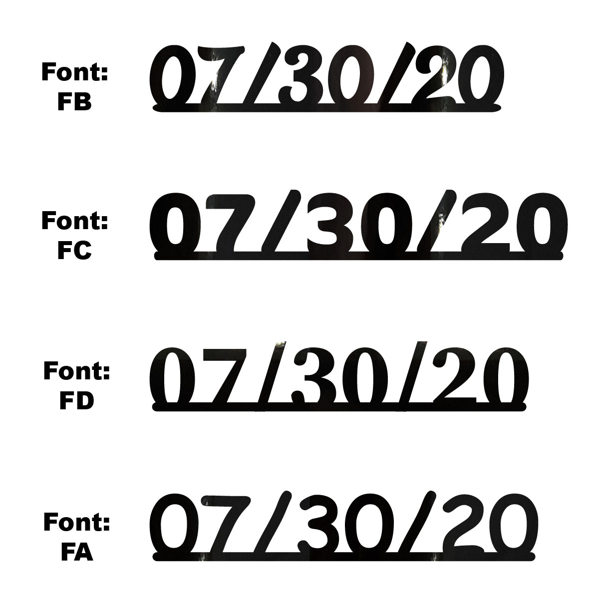 Custom-Fetti Date - 07/30/24 or 07/30/25  Black
