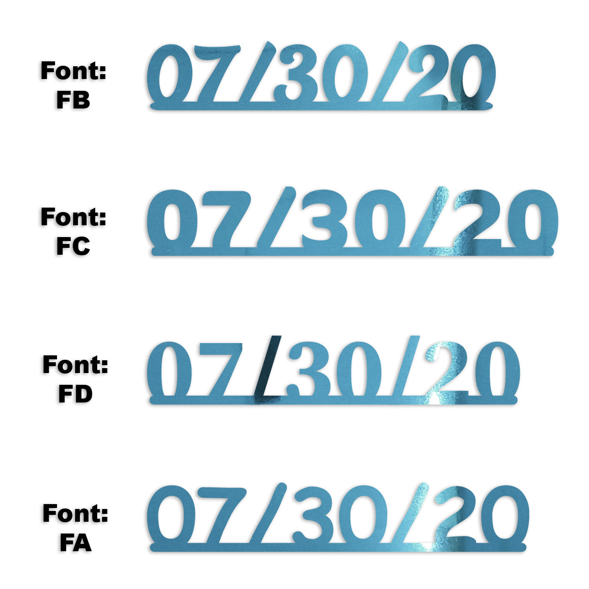Custom-Fetti Date - 07/30/24 or 07/30/25  Blue Sky