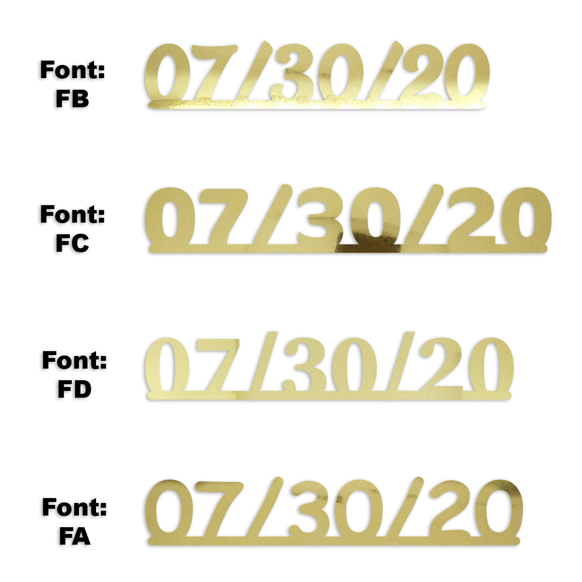 Custom-Fetti Date - 07/30/24 or 07/30/25  Gold