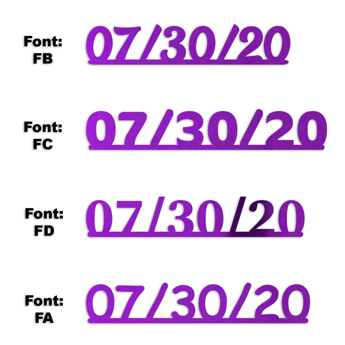 Custom-Fetti Date - 07/30/24 or 07/30/25  Purple