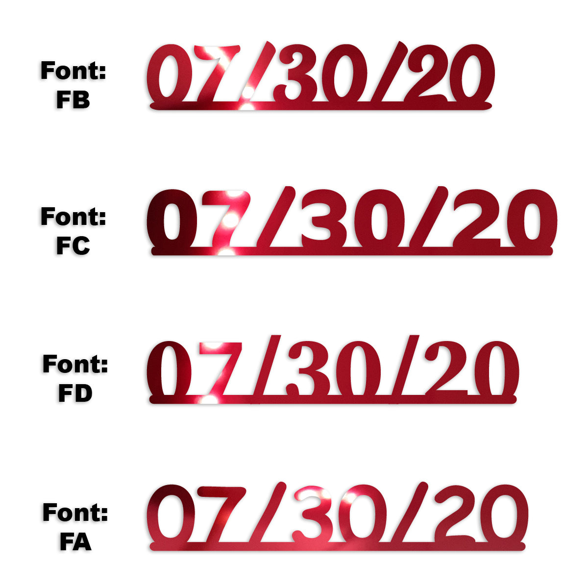 Custom-Fetti Date - 07/30/24 or 07/30/25  Red
