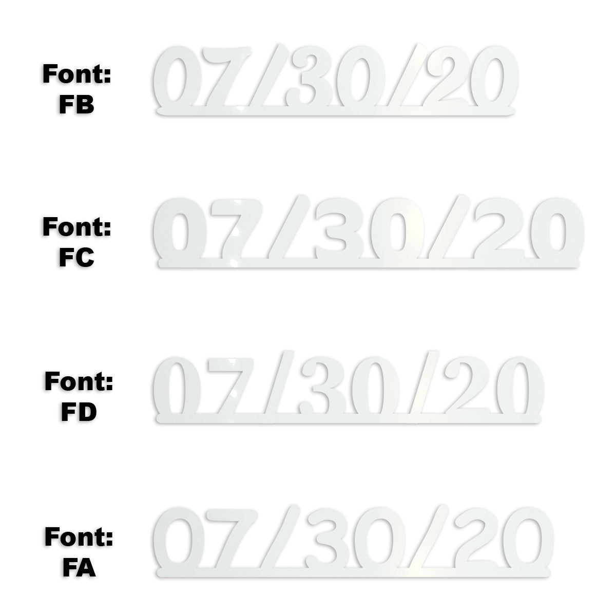 Custom-Fetti Date - 07/30/24 or 07/30/25  White