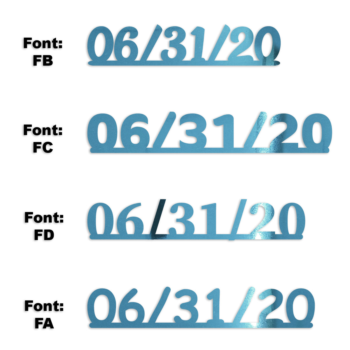 Custom-Fetti Date - 07/31/24 or 07/31/25  Blue Sky
