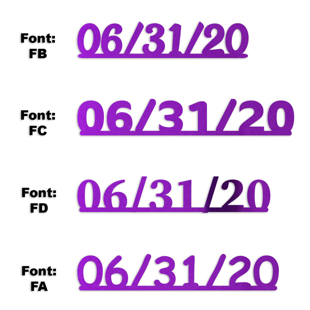 Custom-Fetti Date - 07/31/24 or 07/31/25  Purple