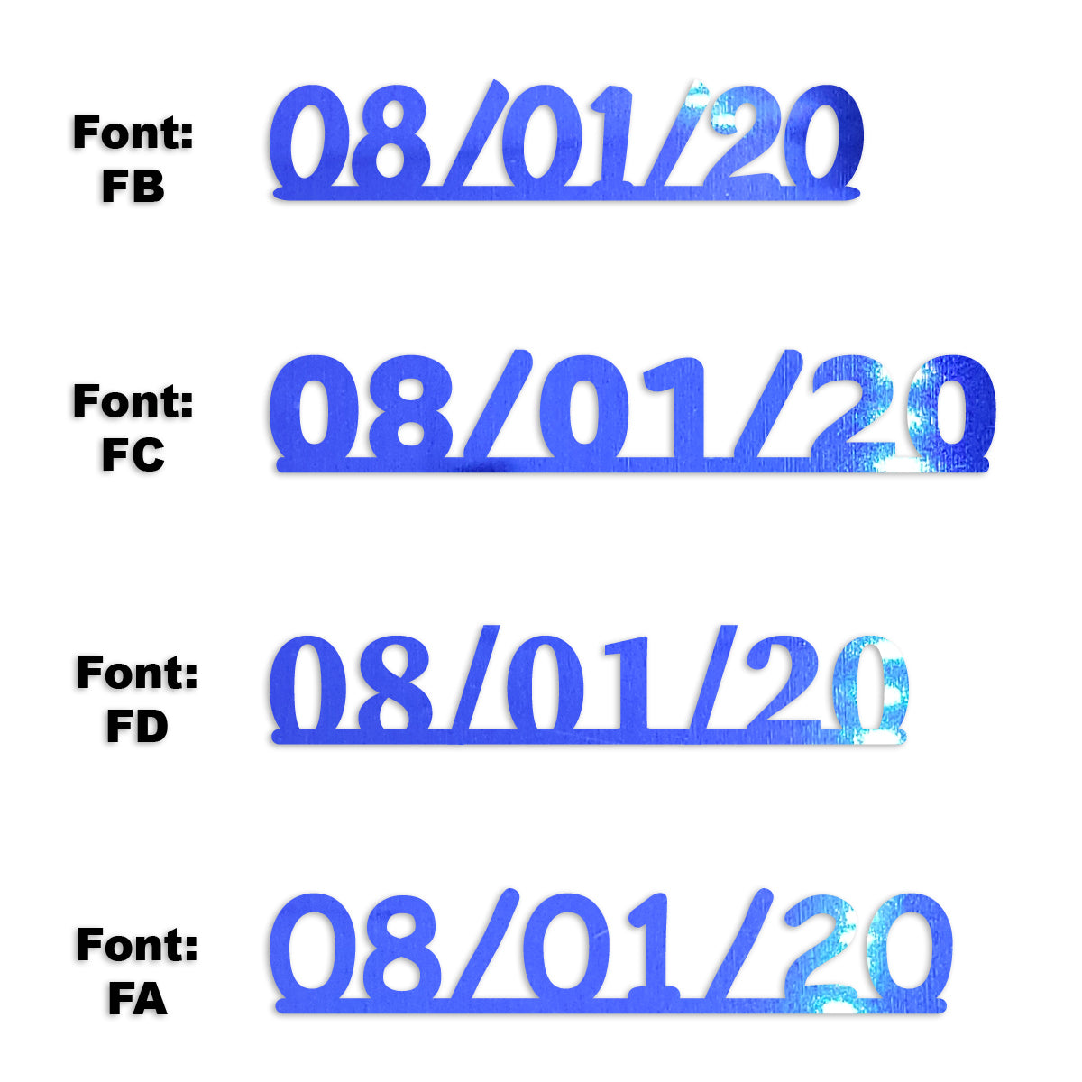 Custom-Fetti Date - 08/01/24 or 08/01/25  Blue Royal