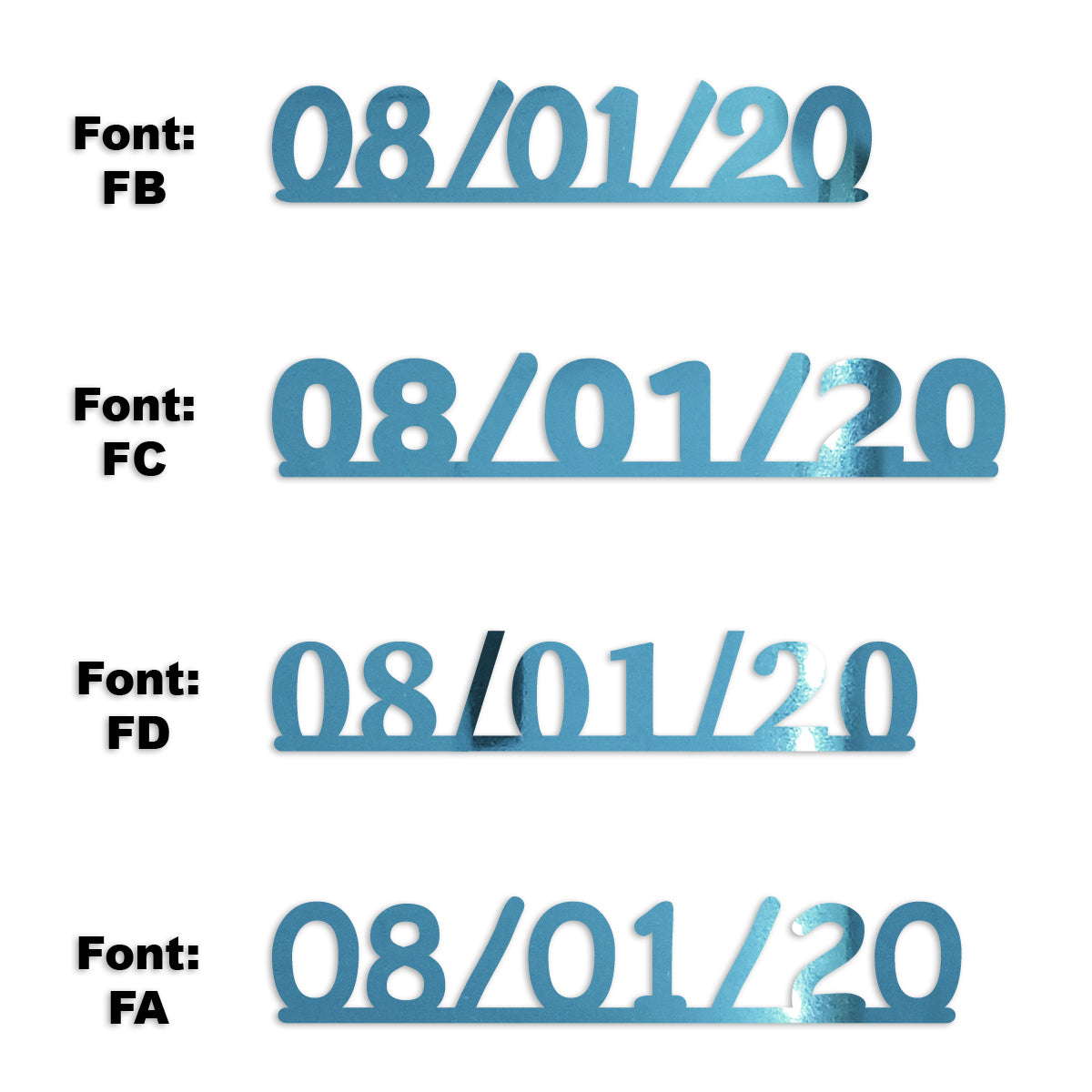 Custom-Fetti Date - 08/01/24 or 08/01/25  Blue Sky