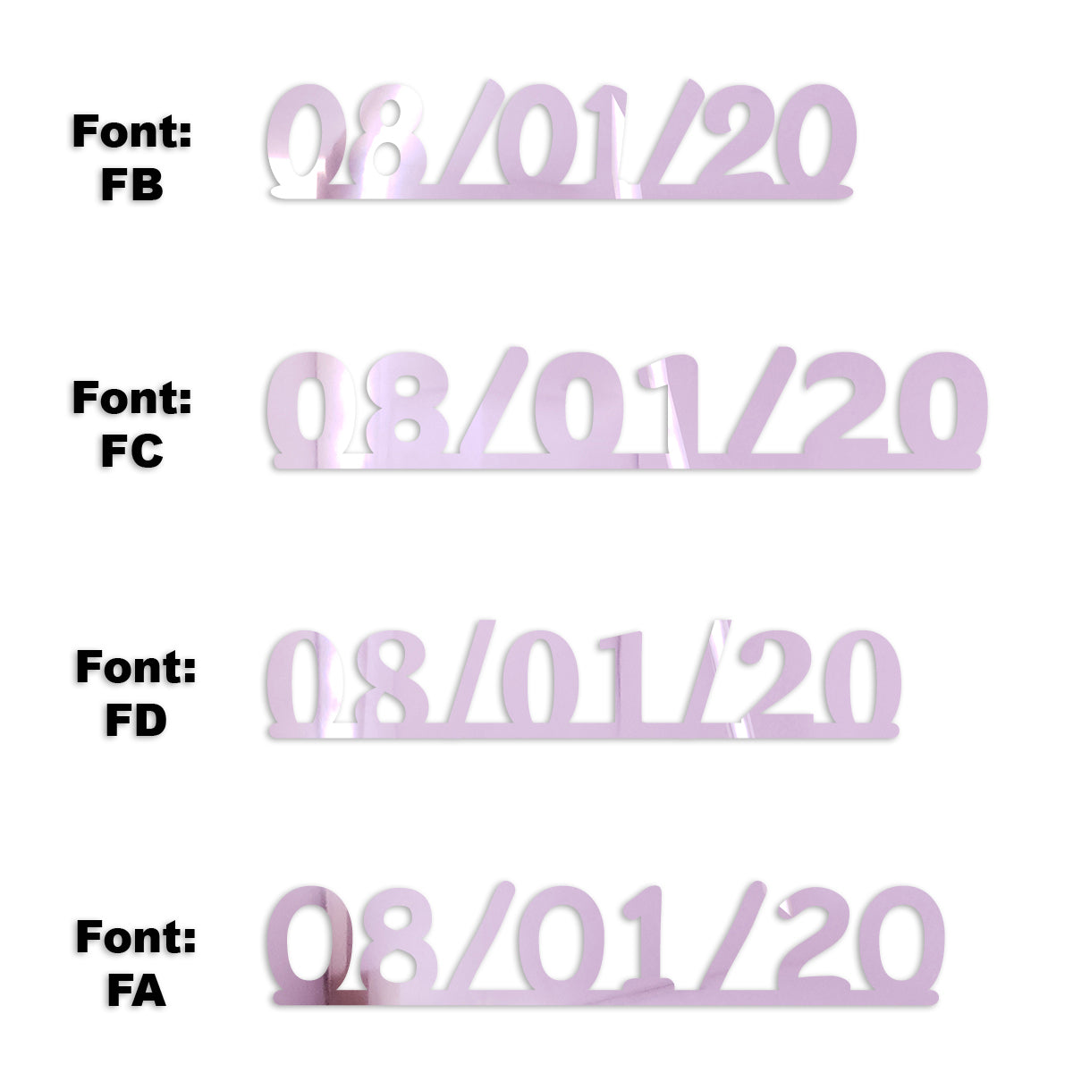 Custom-Fetti Date - 08/01/24 or 08/01/25  Pink