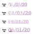 Custom-Fetti Date - 08/01/24 or 08/01/25  Pink