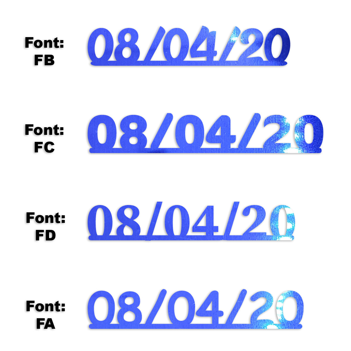 Custom-Fetti Date - 08/04/24 or 08/04/25  Blue Royal