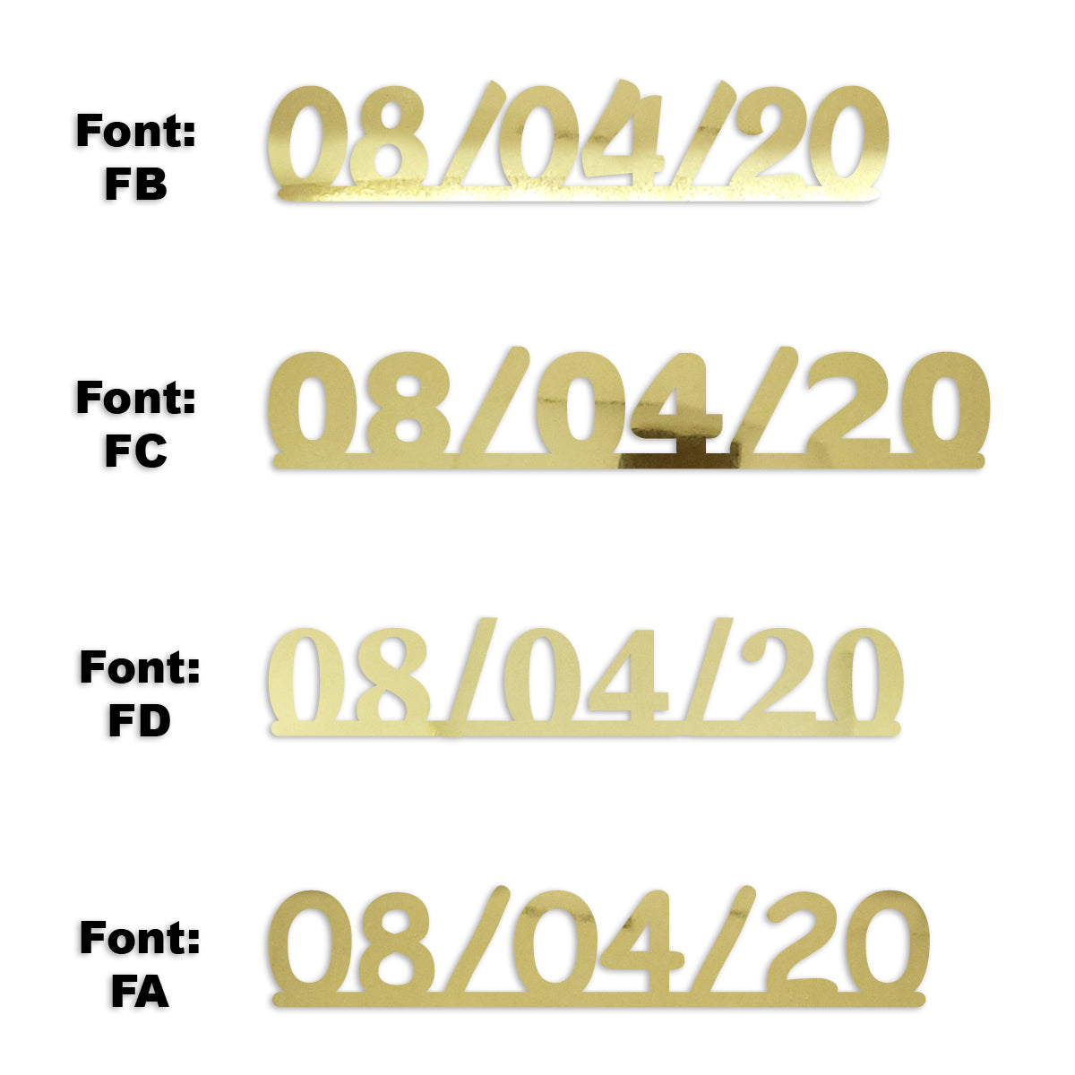 Custom-Fetti Date - 08/04/24 or 08/04/25  Gold