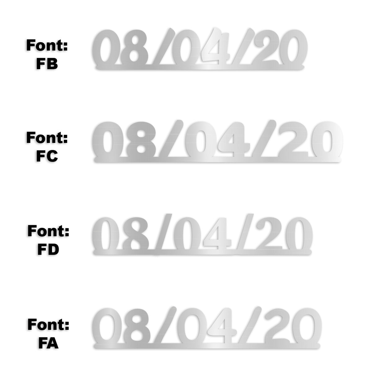 Custom-Fetti Date - 08/04/24 or 08/04/25  Silver